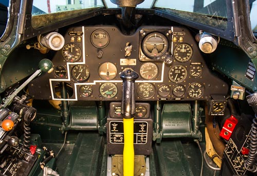 Cockpit picture of the Fisher XP-75 / P-75 Eagle