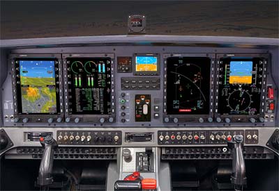 Cockpit picture of the Grob G120
