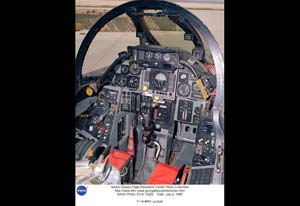 Cockpit picture of the Grumman F-14 Tomcat