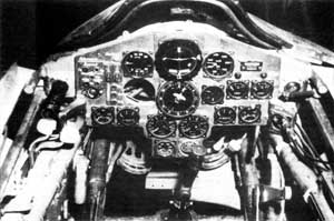 Cockpit picture of the Horten Ho IX / Ho 229