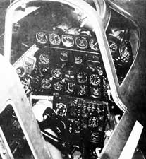Cockpit picture of the McDonnell XP-67 Bat / Moonbat
