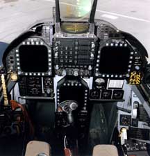 Cockpit picture of the Boeing (McDonnell Douglas) F/A-18 Hornet