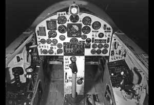 Cockpit picture of the North American X-15