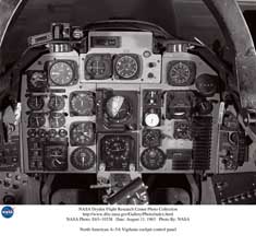 Cockpit picture of the North American A-5 Vigilante
