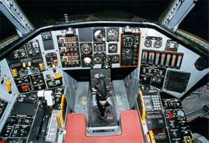 Cockpit picture of the Northrop Tacit Blue