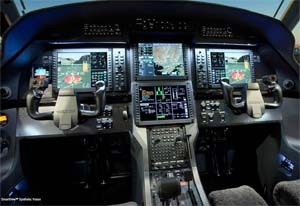Cockpit picture of the Pilatus PC-12