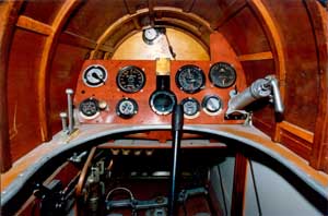 Cockpit picture of the Royal Aircraft Factory S.E.5