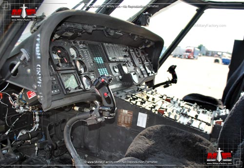 Cockpit picture of the Sikorsky UH-60 Black Hawk