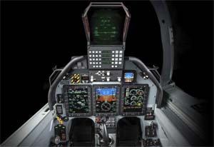 Cockpit picture of the Beechcraft / Raytheon T-6 Texan II