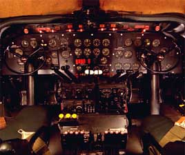 Cockpit picture of the Douglas C-54 Skymaster (DC-4)