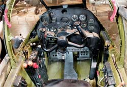 Lockheed P-38L Lightning cockpit