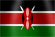 National flag of the country of Kenya (image)
