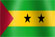 National flag of the country of Sao Tome and Principe (image)