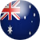 Australia / United States national flag graphic