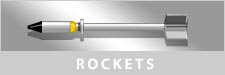 Graphical image of aircraft aerial rockets
