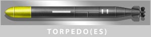 Graphical image of an aircraft aerial torpedo