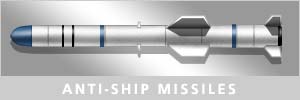 Graphical image of an aircraft anti-ship missile