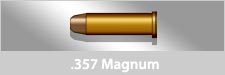 Graphical image of a .357 Magnum pistol cartridge