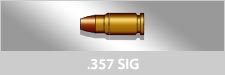 Graphical image of a .357 SIG pistol cartridge