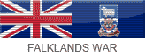Military lapel ribbon for the Falklands War
