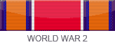 Military lapel ribbon for the World War 2