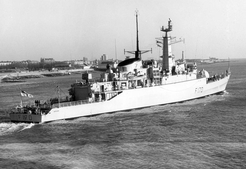Image of the HMS Antelope (F170)