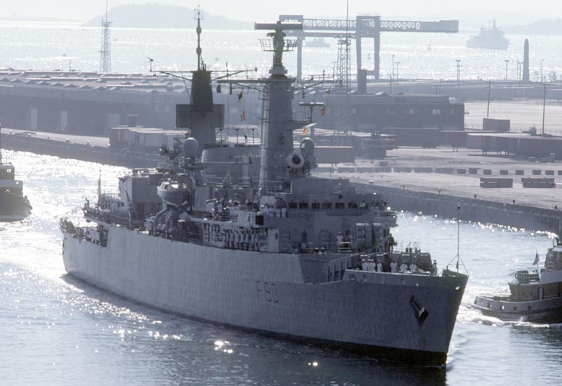 Image of the HMS Brilliant (F90)
