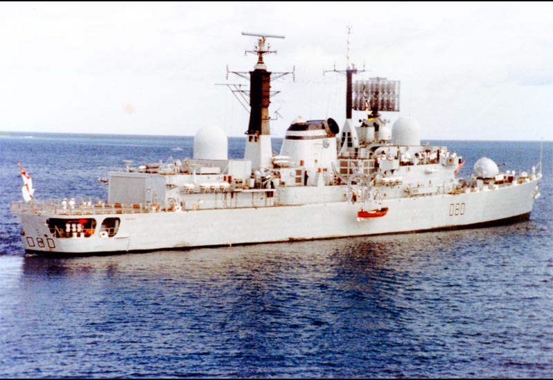 Image of the HMS Sheffield (D80)