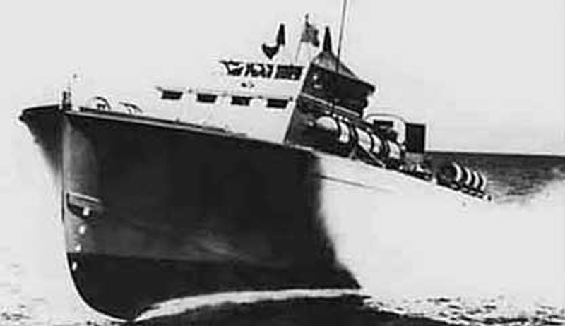 Image of the Huckins PT Boat (Patrol Torpedo)