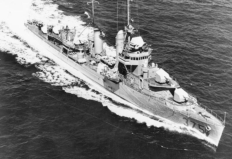 Image of the USS Downes (DD-375)