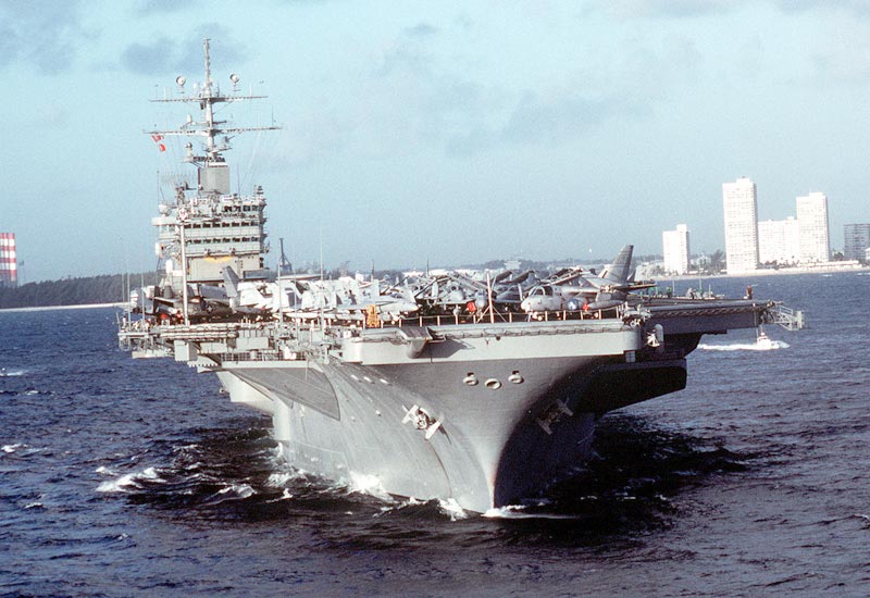 Image of the USS Dwight D. Eisenhower (CVN-69)