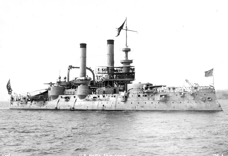 Image of the USS Iowa (BB-4)