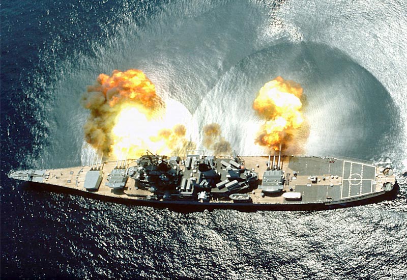 Image of the USS Iowa (BB-61)