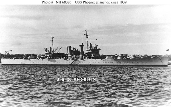 Image of the USS Phoenix (CL-46)