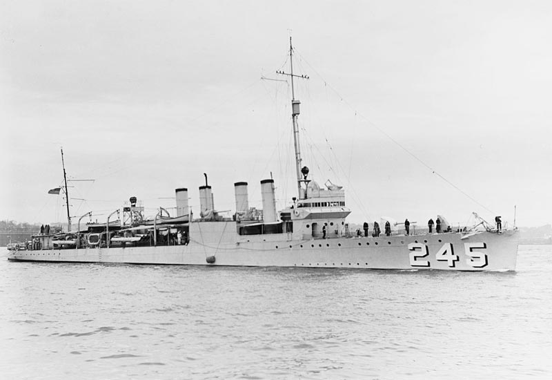 Image of the USS Reuben James (DD-245)