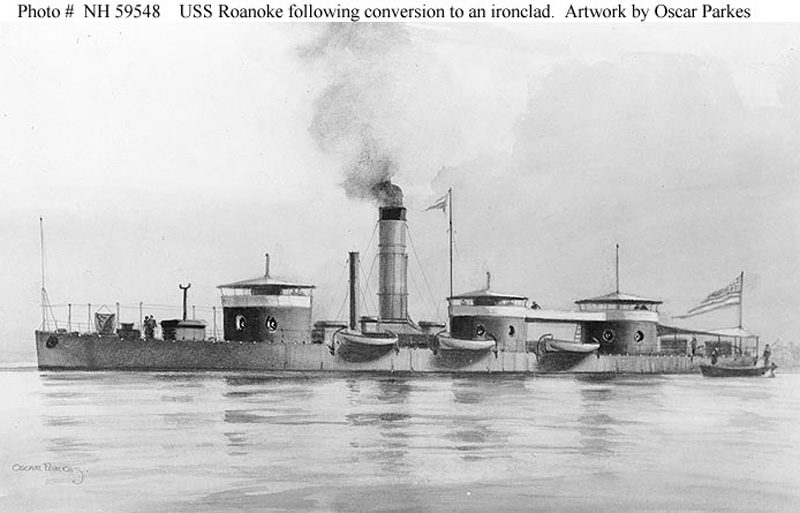 Image of the USS Roanoke (1857)