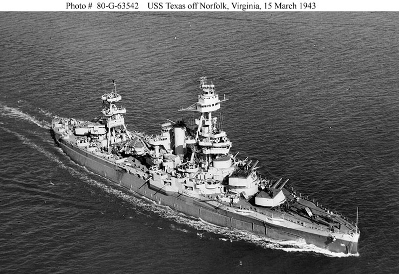 Image of the USS Texas (BB-35)