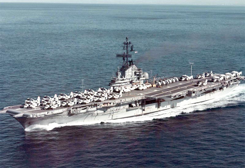 Image of the USS Ticonderoga (CV-14)