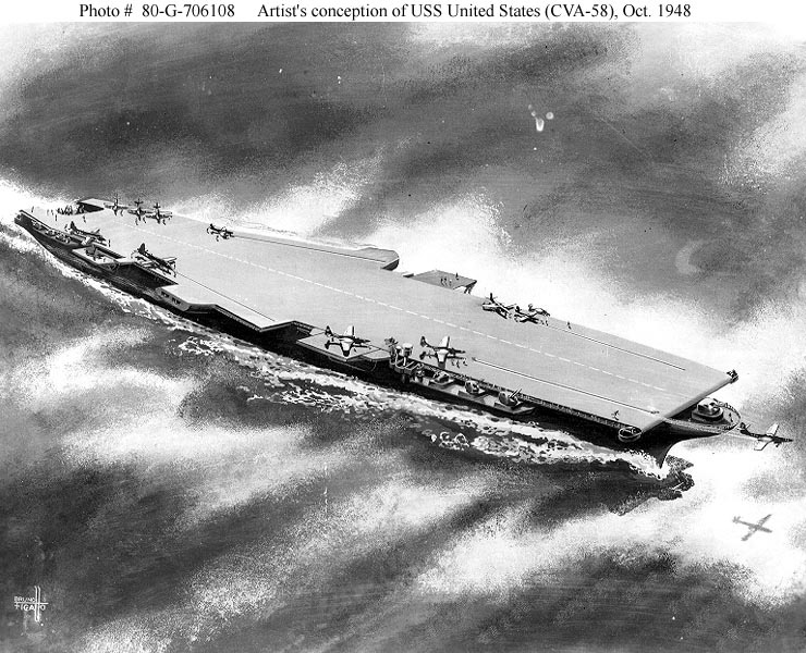 Image of the USS United States (CVA-58)