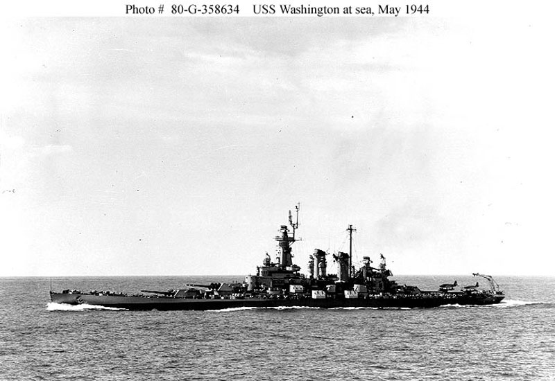 Image of the USS Washington (BB-56)