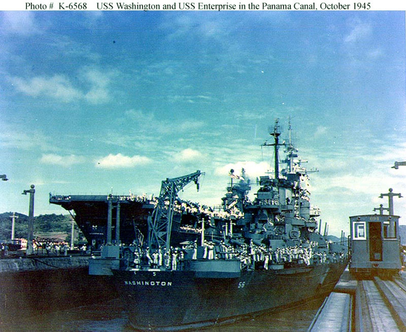 Image of the USS Washington (BB-56)
