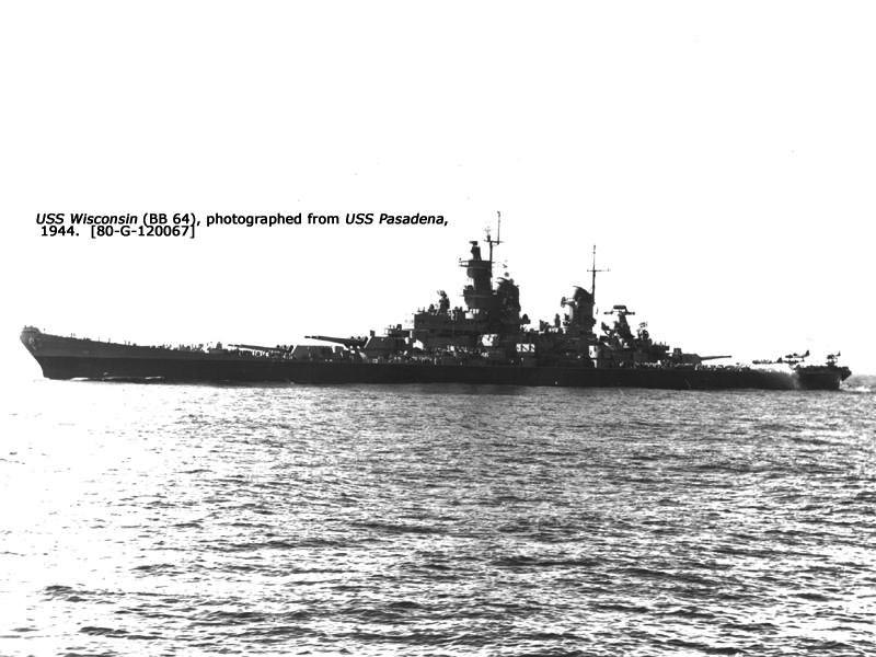 Image of the USS Wisconsin (BB-64)