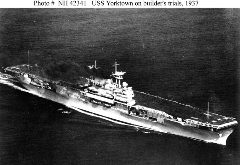 Image of the USS Yorktown (CV-5)