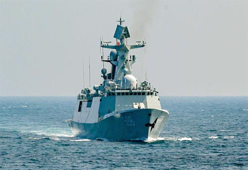 Details of the modern Chinese Navy CNS Rizhao (598) guided missile frigate warship