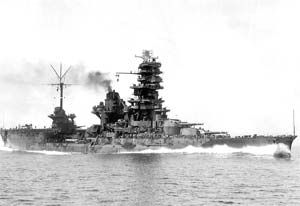 Ise in her post-1943 reconstruction guise; Image from the Public Domain.
