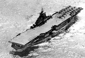 Image from the Public Domain; USS Hancock circa 1944.