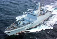 Admiral Gorshkov (417) guided-missile frigate warship of the Russian Navy