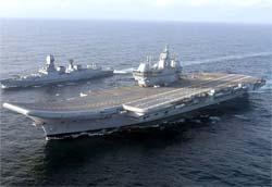 Picture of the INS Vikrant (R11)