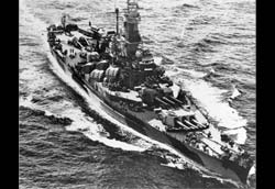 Picture of the USS Indiana (BB-58)