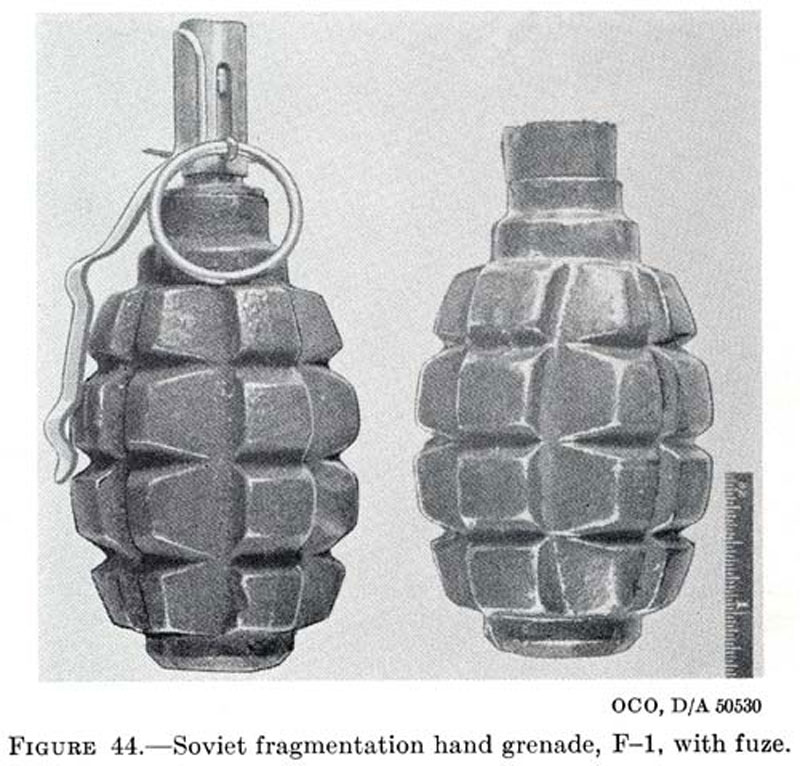 Image of the F1 (Hand Grenade - Soviet)